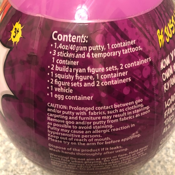 Ryan's World Series 3 GIANT PURPLE MYSTERY EGG Toy!!  FAN favorite!!!! NEW!! - Picture 6 of 6